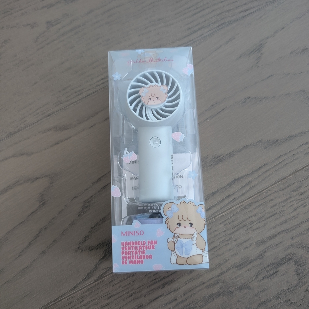 Miniso Blue Handheld Fan